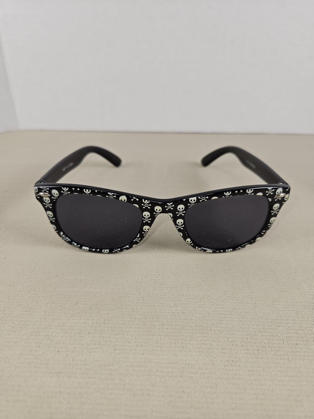 Skull Print Black Women's Sunglasses
